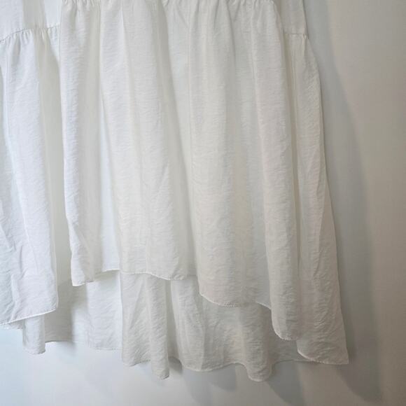 & Other Stories Voluminous Maxi Dress White Size S Oversized Tired Kaftan - Picture 5 of 10